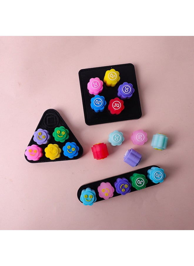Gonggi Korean Game Catch Stones Game Kids Throw Stones Multiplayer Interactive Game Toy-Specifications:Small Stones (5 Colors, 5 Pieces In Box)  - Image 2