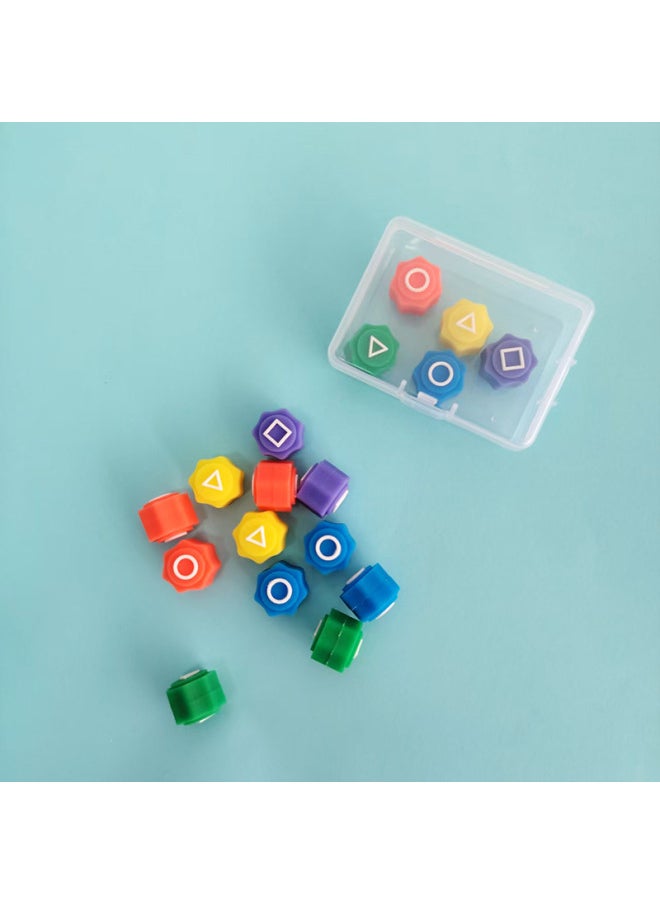 Gonggi Korean Game Catch Stones Game Kids Throw Stones Multiplayer Interactive Game Toy-Specifications:Small Stones (5 Colors, 5 Pieces In Box)  - Image 1