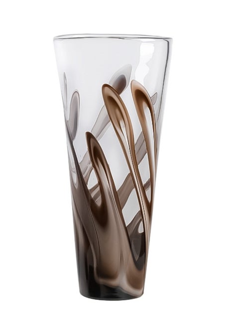 MAAC Home Coastal Charm Handmade Glass Vase - Large Elegant Ceramic Vase for Home Décor - Modern Minimalist Design, Ideal for Living Room, Office, Foyer Table and Centerpiece Display