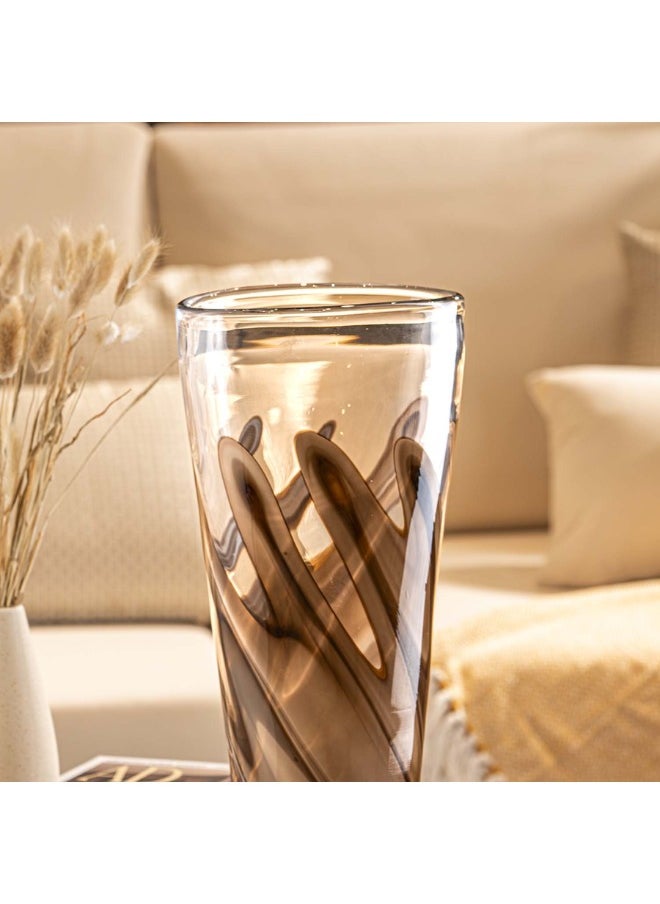 MAAC HOME - MAAC Home Coastal Charm Handmade Glass Vase - Large Elegant Ceramic Vase for Home Décor - Modern Minimalist Design, Ideal for Living Room, Office, Foyer Table and Centerpiece Display - Image 1