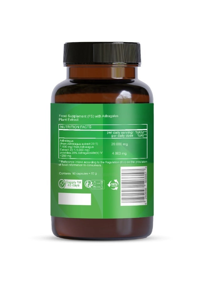 Vitabay Astragalus Extract - 10,000 mg - 90 vegan capsules - Image 4
