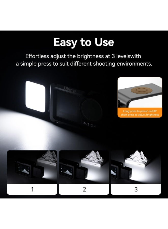 يولانزي لكاميرا LM18 صغير LEDاولانزي مصباح الفيديو لكاميرا دي جيه اي اوسمو اكشن  وملحقات قفص الكاميرا واولانزي 3/4 محول توسيع3 بوكيت PK-06 - Image 5