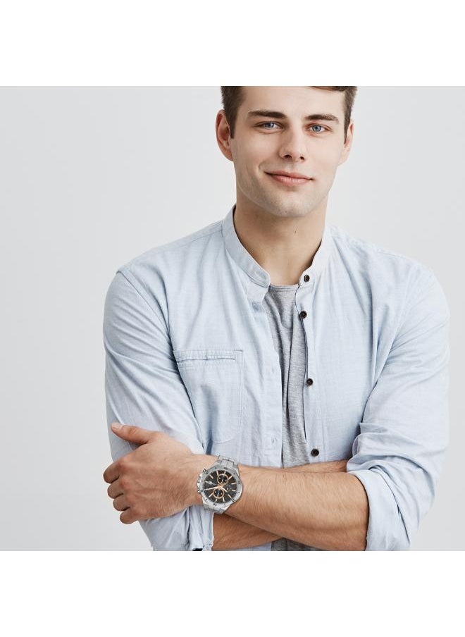 Lee Cooper LEE COOPER LC08087.340 Men's Multi Function Display Watch & Metal Strap Silver  - Image 3
