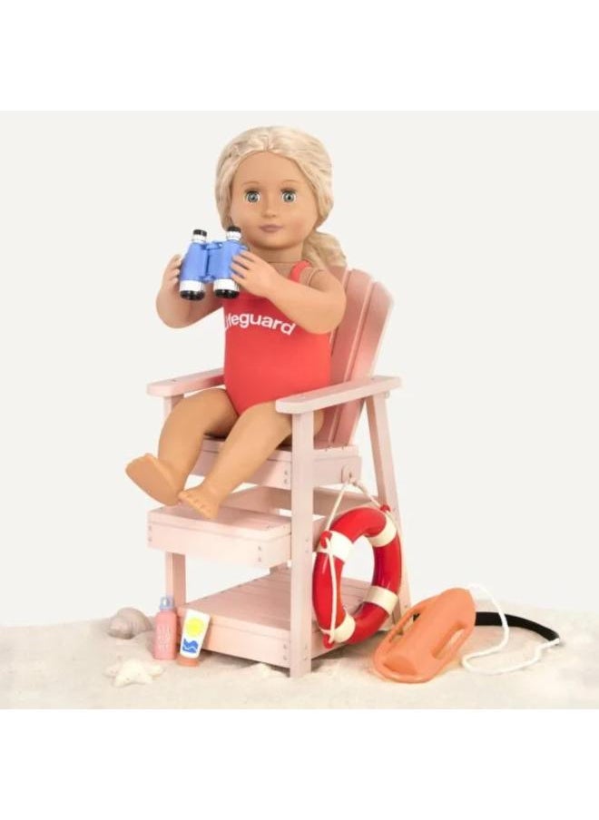 Our Generation Doll Lifeguard Chair Set  - Image 1