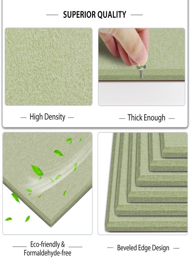 BXI Felt Bulletin Board, 36 X 24 Inches 6 Pcs Self-Adhesive Cork Board with 30 Pushpins, Sturdy Poster Pin Board Acoustic Wall Panels, Vision Board Picture Board for Home Office Dorm Classroom Decor - Image 5
