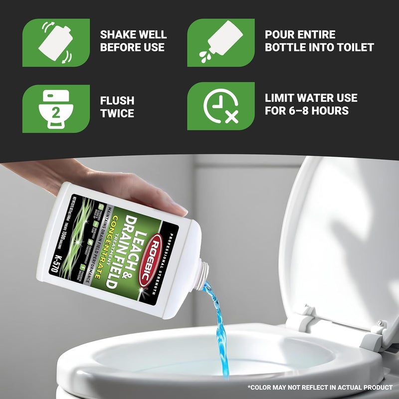 Roebic K-570-Q 32-Ounce Leach and Drain Field Opener Concentrate - Environmentally Friendly and Biodegradable Solution - Image 3