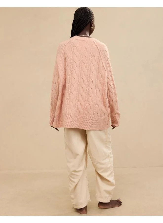 Aerie Aerie unREAL Cable Crew Sweater