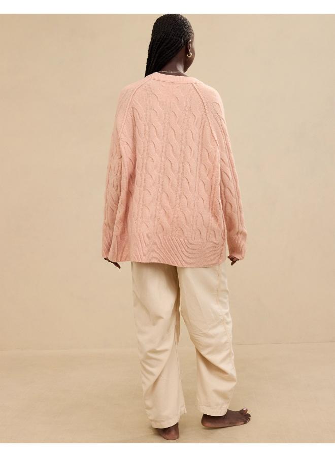 Aerie Aerie unREAL Cable Crew Sweater  - Image 4