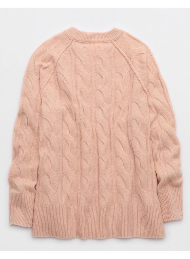 Aerie Aerie unREAL Cable Crew Sweater  - Image 2
