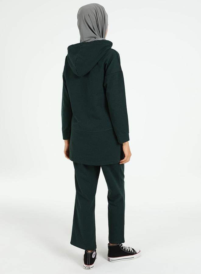 Bwest Modest Longline Hooded Top Tracksuit Set - Image 3
