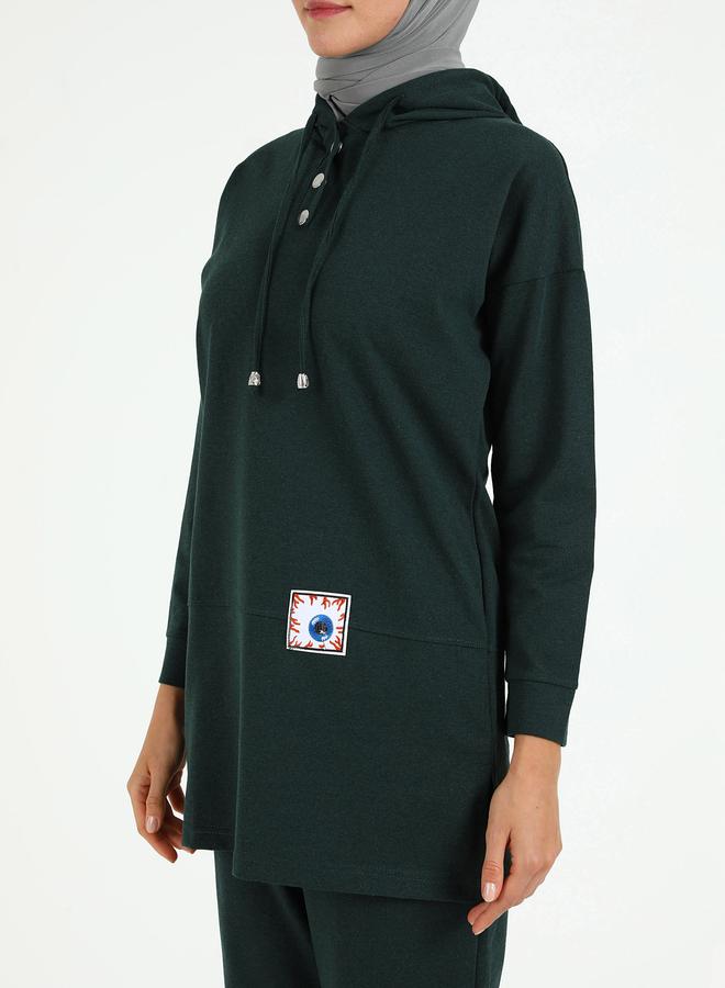 Bwest Modest Longline Hooded Top Tracksuit Set - Image 2
