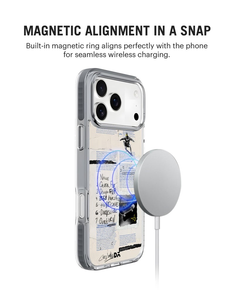 DailyObjects Case for iPhone 17 Pro Max Compatible with Mag-Safe Wireless Charging, Stride 2.0 Flipster Slim Shockproof Back Cover with Inner Magnetic Ring - Image 3