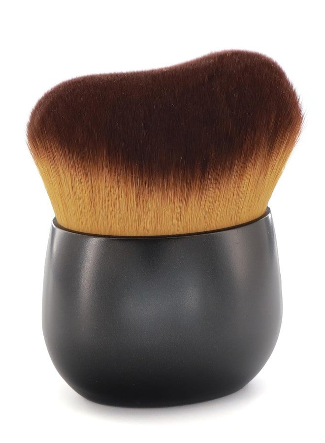 DRIPOO Oversize Body Blending Brush for Self Tanner, Full Body Makeup & Contour Blending - 80mm Dense Oval Kabuki Head Ensures Even, Streak-Free Coverage, Leg Shoulder Application (Black) - Image 1