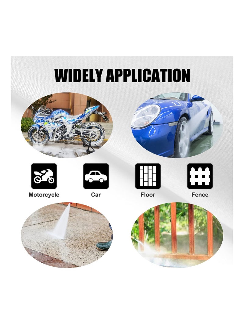 Y&D - High Pressure Washer Gun with 5 Detachable Spray Nozzle Tip, High-Pressure Hose Quick Connect Connector, 1/4"" Connector & Adapter M22-14mm for Car Cleaning Tool Jet - Image 1