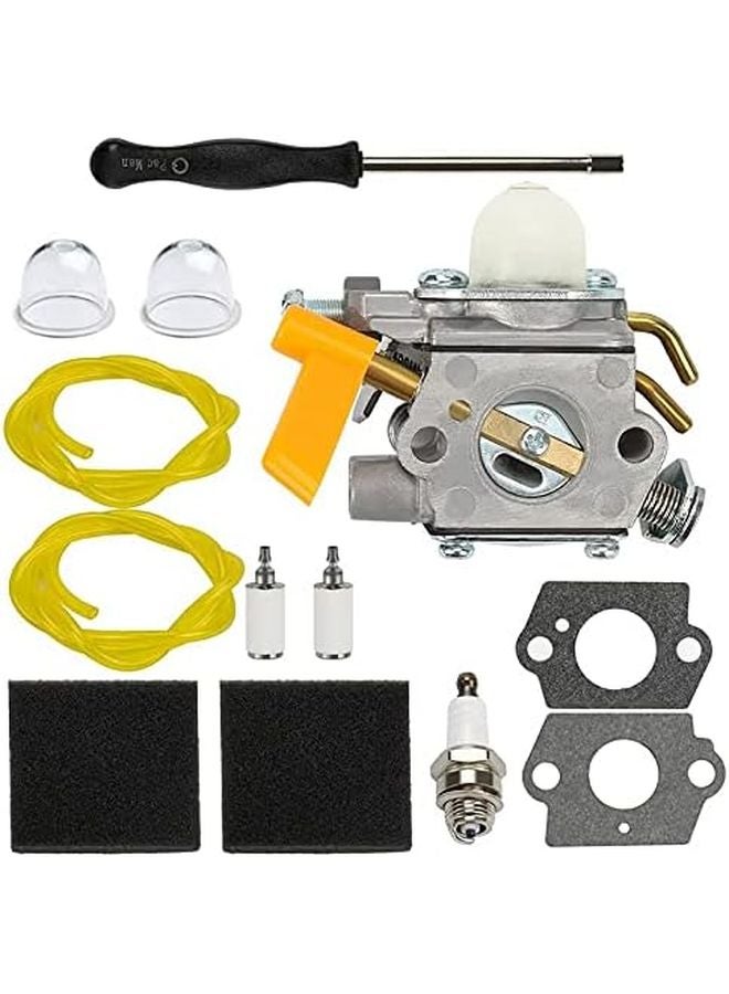 C1U H60 Carburetor Tune Up Kit With Air Filter For 25Cc 30Cc String Trimmer Brushcutter - Image 2