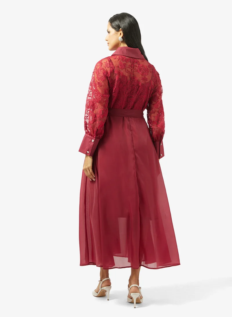 Khizana Lace A-line Dress