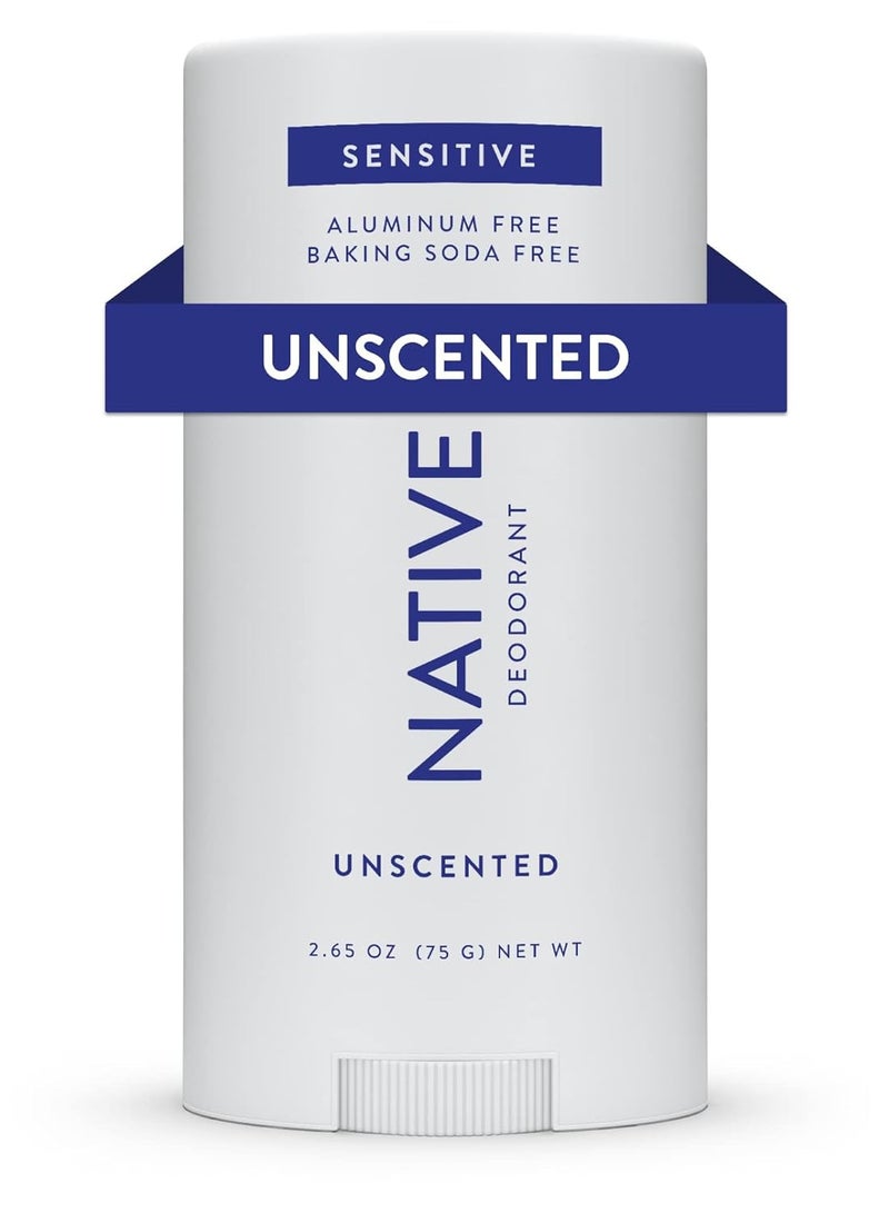 Sensitive Deodorant Contains Naturally Derived Ingredients, 72 Hour Odor Control Unscented