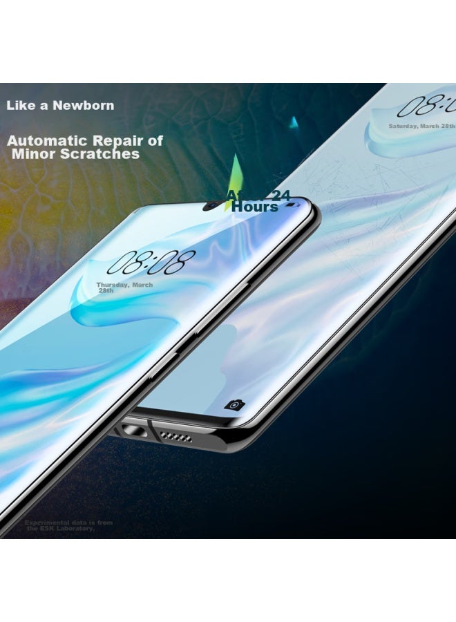 ISKA Yisika Hydrogel Soft Film For Huawei P30 Pro, Phone Screen Protector, Non-tempered Glass, No White Edge, Anti-fingerprint, Scratch-resistant, Wear-resistant, High Transparency, Full Adhesive, Jm60 - Image 2