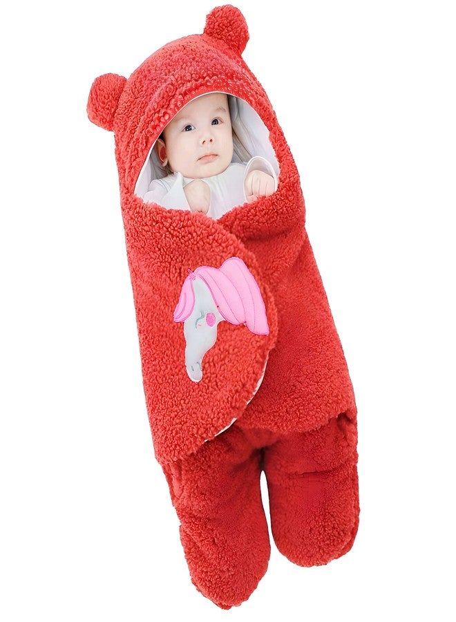 BRANDONN Baby Blankets New Born Combo Pack of Hooded Wrapper Sleeping Bag and Baby Bath Towel for 0-6 Months Baby Boys and Baby Girls Pack of 2 - Image 2