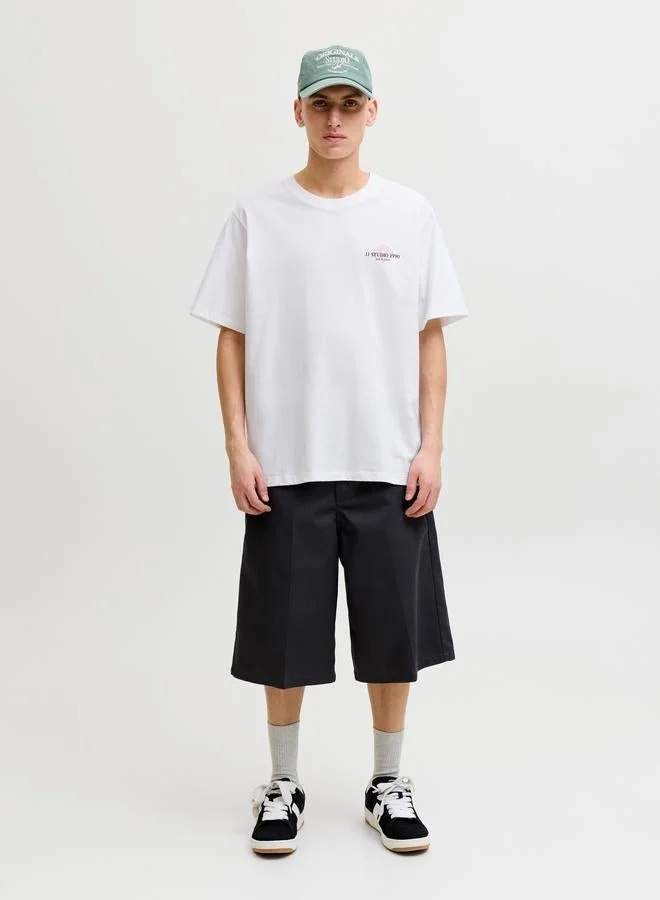 JACK & JONES Men Cotton Oversized T-Shirt