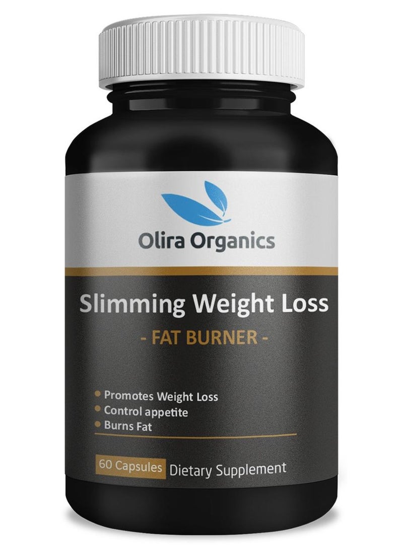 أوليرا أورجانيكس التخسيس لتخفيف الوزن 60 كبسولة | تركيبة متقدمة لفقدان الوزن مع غاركينيا ، قهوة خضراء ، CLA ، L- كارنيتين | الأيض الداعم ، وفقدان الشهية وفقدان الوزن حبوب الحمية للرجال والنساء - Image 1