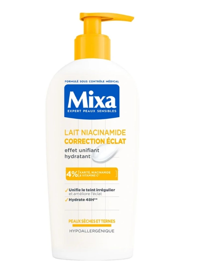 Mixa Lait Niacinamide Correction Eclat 4% 250ml
