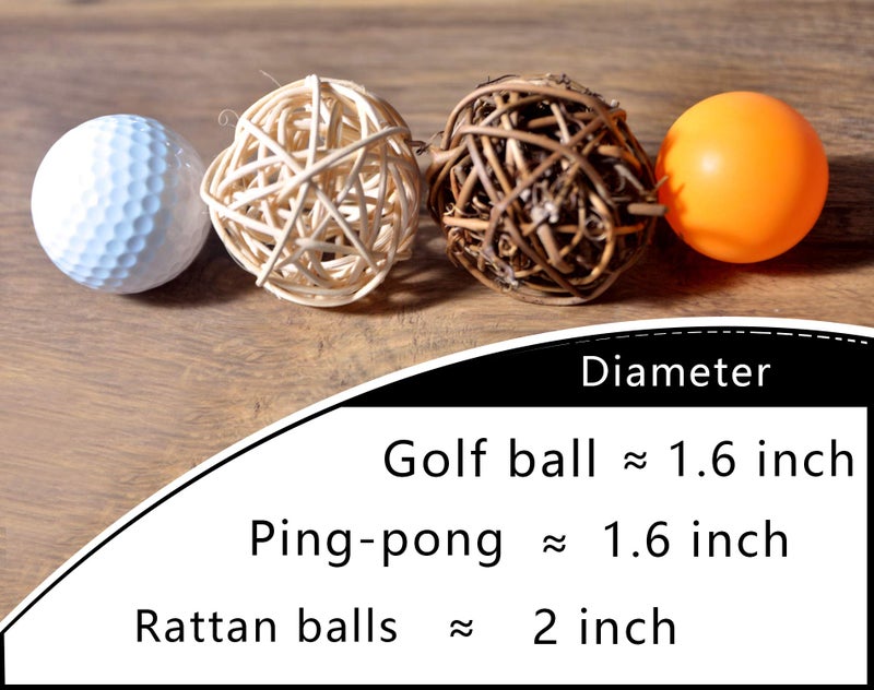 Ougual 10pcs Wicker Dried Vine Balls Table Wedding Party X-mas Garden Diameter 2 Inch - Image 2