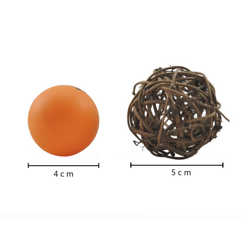 Ougual 10pcs Wicker Dried Vine Balls Table Wedding Party X-mas Garden Diameter 2 Inch - Image 3