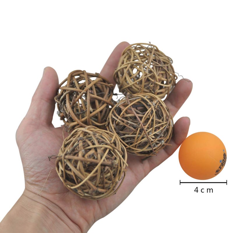Ougual 10pcs Wicker Dried Vine Balls Table Wedding Party X-mas Garden Diameter 2 Inch - Image 4