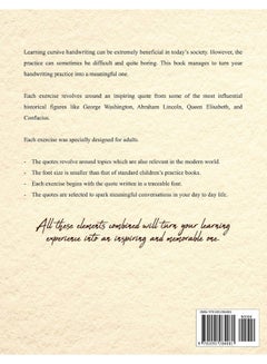 Cursive Handwriting Workbook for Adults: Advanced Cursive Writing ...