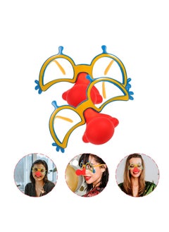 Generic Funny Glasses, 2 Pcs Clown Nose Clown Eyeglasses Funny Performance Props, Disguise Glasses, Great Party Favors, Suitable for Parties, Funny Photos  - Image 5