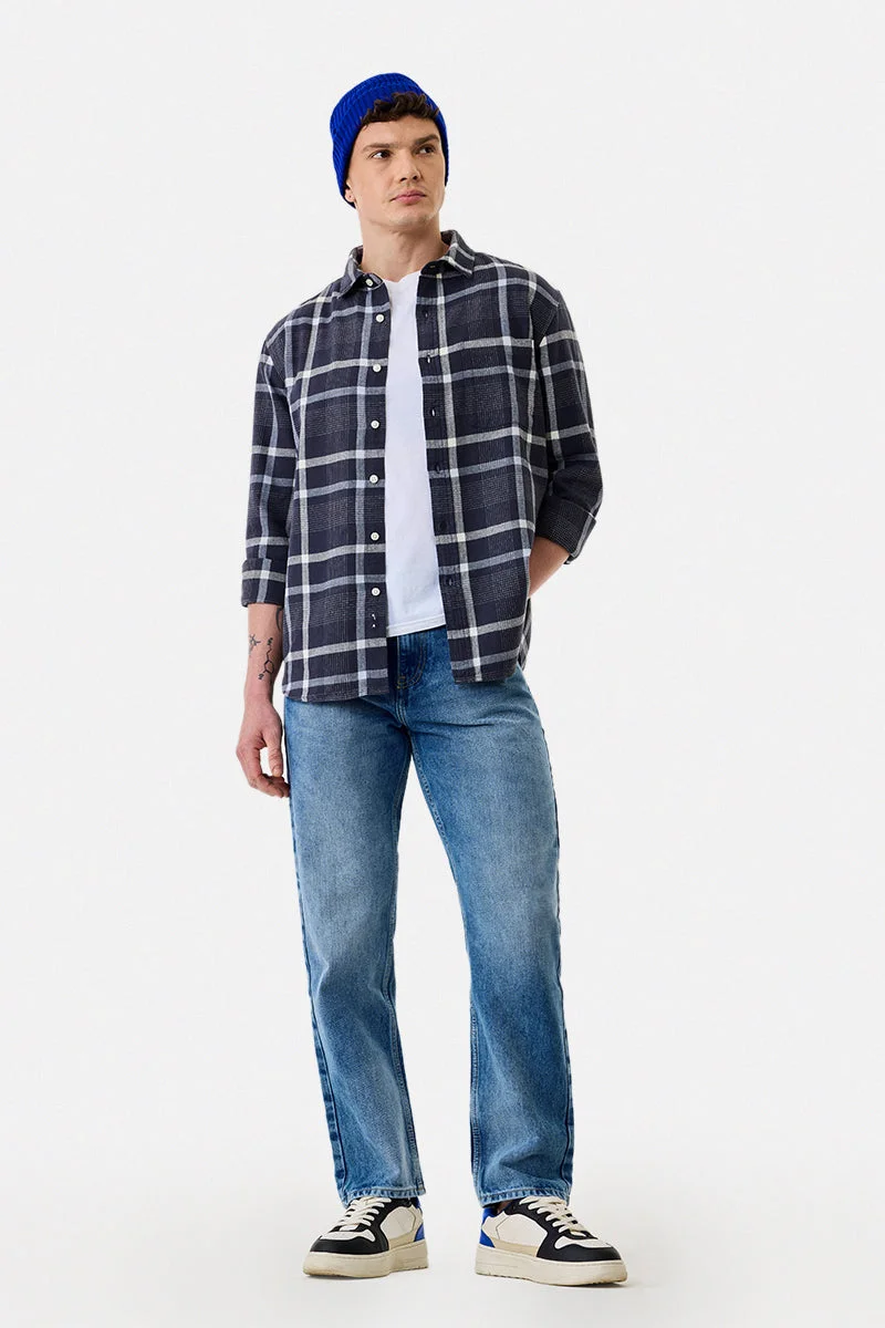 SNITCH Relaxed Fit Washed Jeans