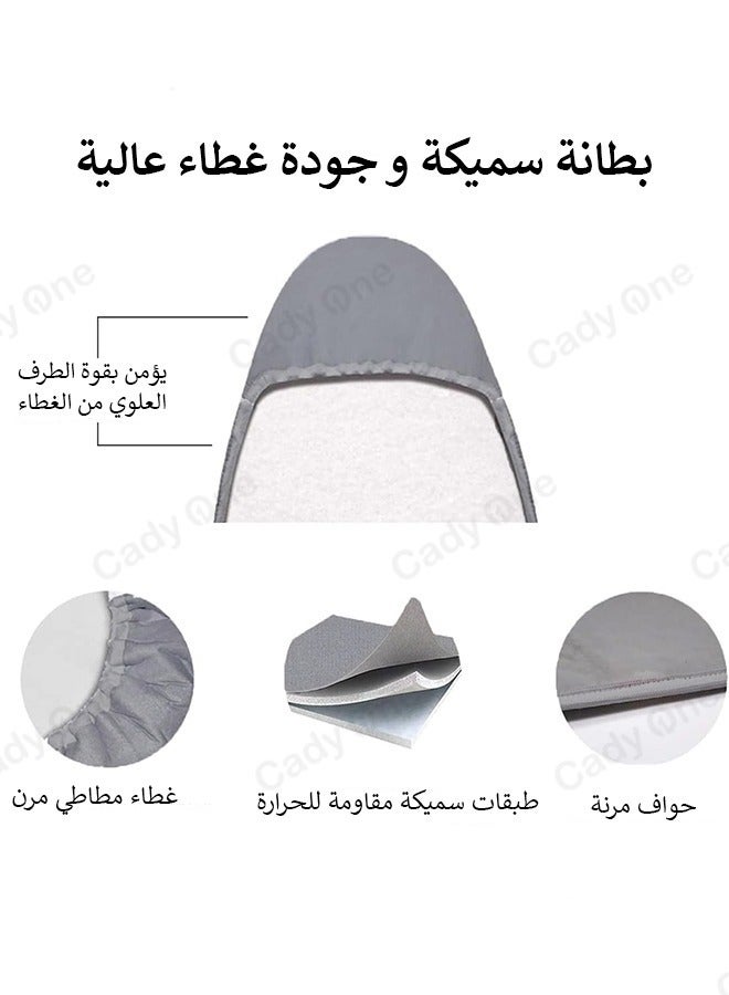 Ironing board cover with heavy duty silicone liner measuring 135 x 45 cm - Image 2
