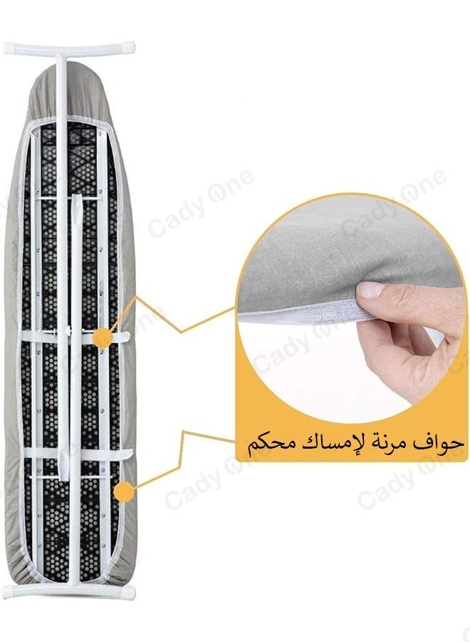 Ironing board cover with heavy duty silicone liner measuring 135 x 45 cm - Image 3