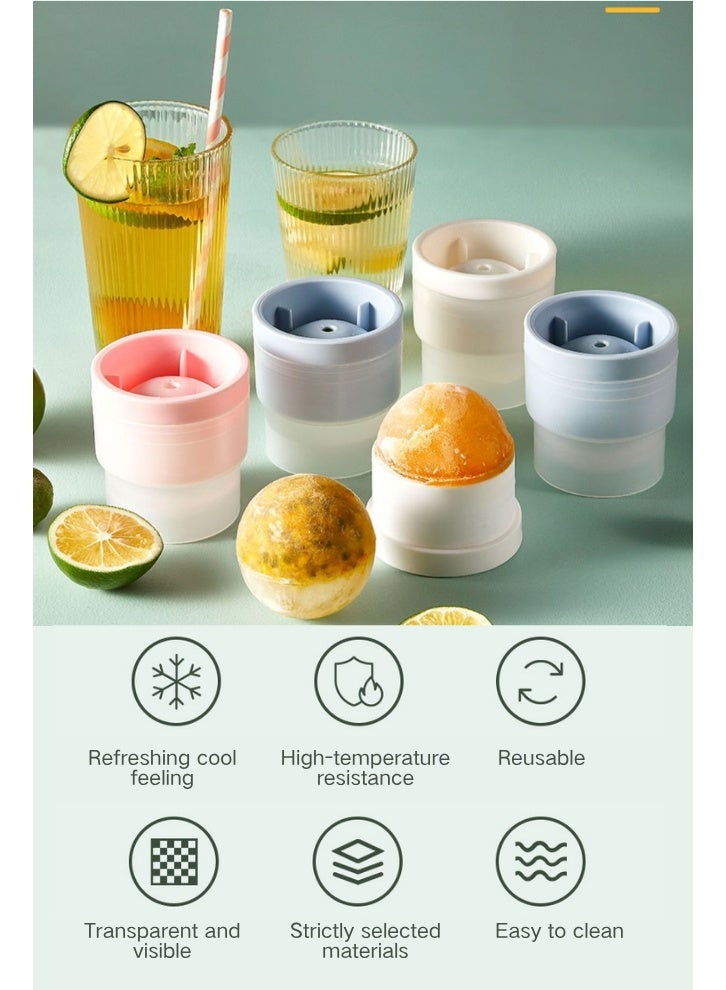 3Pcs Large Silicone Ice Sphere Molds, Suitable for Making Ice Balls for Whiskey and Other Beverages - Image 3