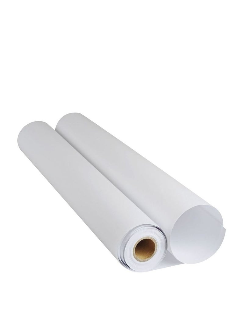 Generic - Engineering drawing plotter paper roll, width 106 cm - length 50 meters, white paper 80 grams - Image 1