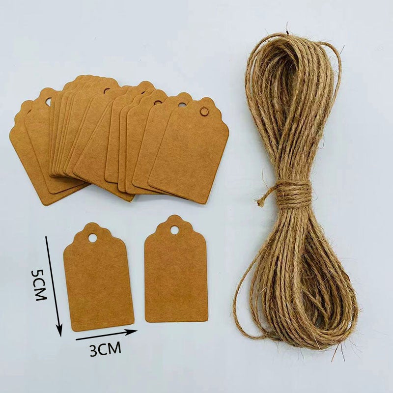 Kraft Paper Blank Card Graffiti Card Kindergarten Partition Card Holiday Packaging Gift Card Greeting Card Decoration Tag - Image 1
