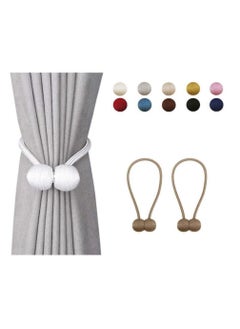 Alissa 1 Pair Curtains Holdbacks Tiebacks Magnetic Rope Drape Tie Backs Holders Gold Color  - Image 2