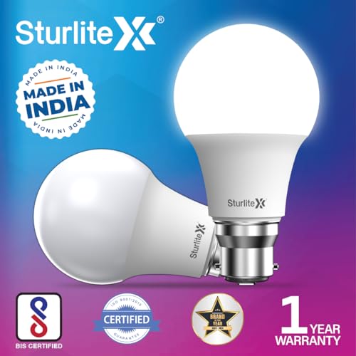 Sturlite Helo 10W LED Bulb| German Quality Certified With Advance CRI Technology| 15000 Hrs Rated Life and 900 Lumens Brightness| BIS and BEE Approved| B22 Base Energy Efficient Lighting - (Pack of 8) - Image 3