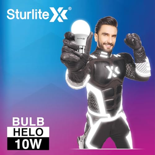 Sturlite Helo 10W LED Bulb| German Quality Certified With Advance CRI Technology| 15000 Hrs Rated Life and 900 Lumens Brightness| BIS and BEE Approved| B22 Base Energy Efficient Lighting - (Pack of 8) - Image 2