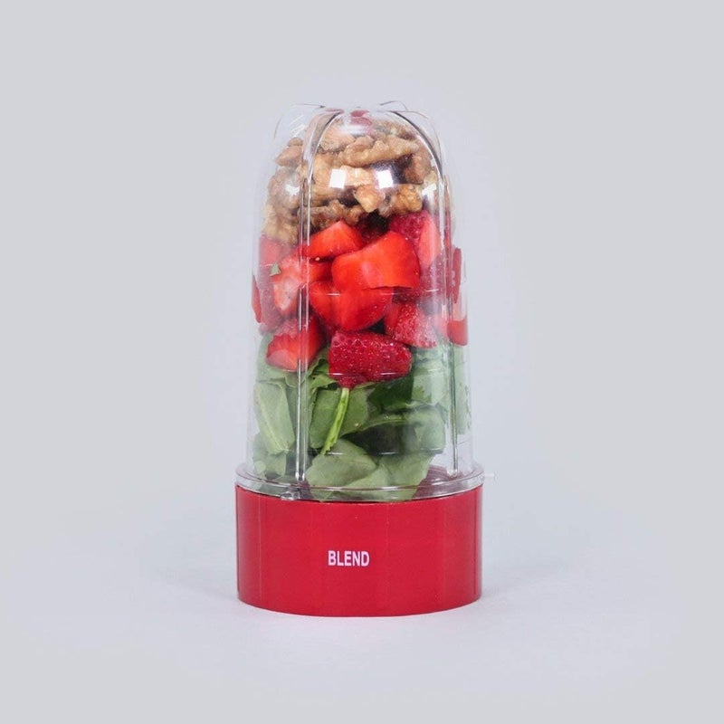 Wonderchef Nutri-Blend B Plastic Long Jar Set 500ml with Red Base Big Jar for Mixer Grinder Smoothies Juices Shakes Purees Home Kitchen Use Durable & Easy Clean - Image 4