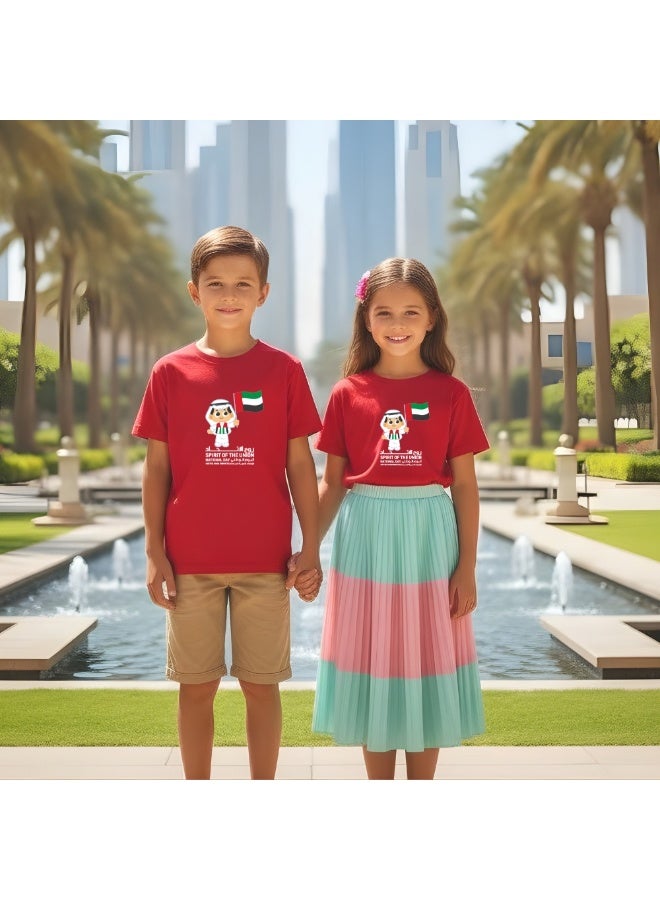 PRINTSHOP4ME UAE Tshirts For Celebrating  UAE National Day Flag Day For Kids Unisex Tshirt Collection Made In Uae - Image 4