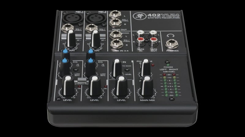 Mackie 402VLZ4 4‑Channel Ultra‑Compact Analog Mixer, Onyx Microphone Preamplifiers, for Podcast, Home Studio & Small Live Sound - Image 2