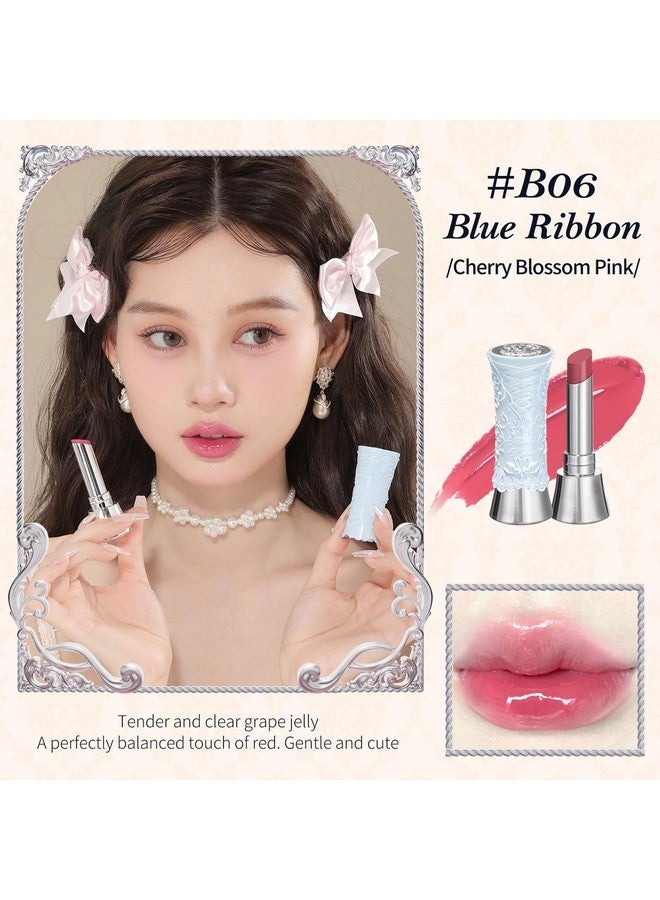 فلاور نوز ملمع شفاه ثابت من فلاور نوز سوان باليه شاين - مرطب شفاه ملون - ملمع شفاه مرطب في بلسم - مكياج شفاه يدوم طويلاً للفتيات والنساء، نباتي وخالٍ من القسوة (B06 بلو ريبون) - Image 5