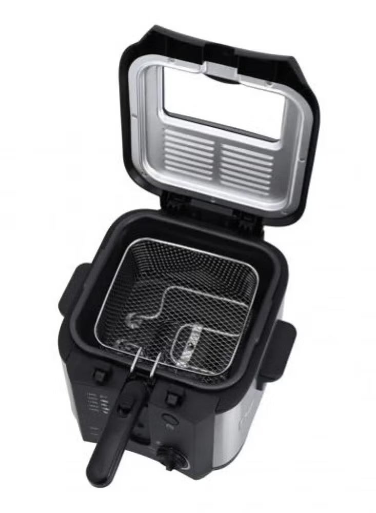 Kiyon Deep Fryer, 1450–1600W, 2.5L Capacity, Plastic & Stainless Steel Body, Adjustable Temperature & Timer, Transparent - Image 1