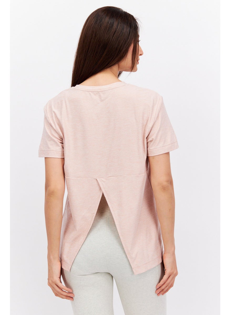 PUMA Women Sportswear Fit Shorts Sleeves Training Top, Pink  - Image 3