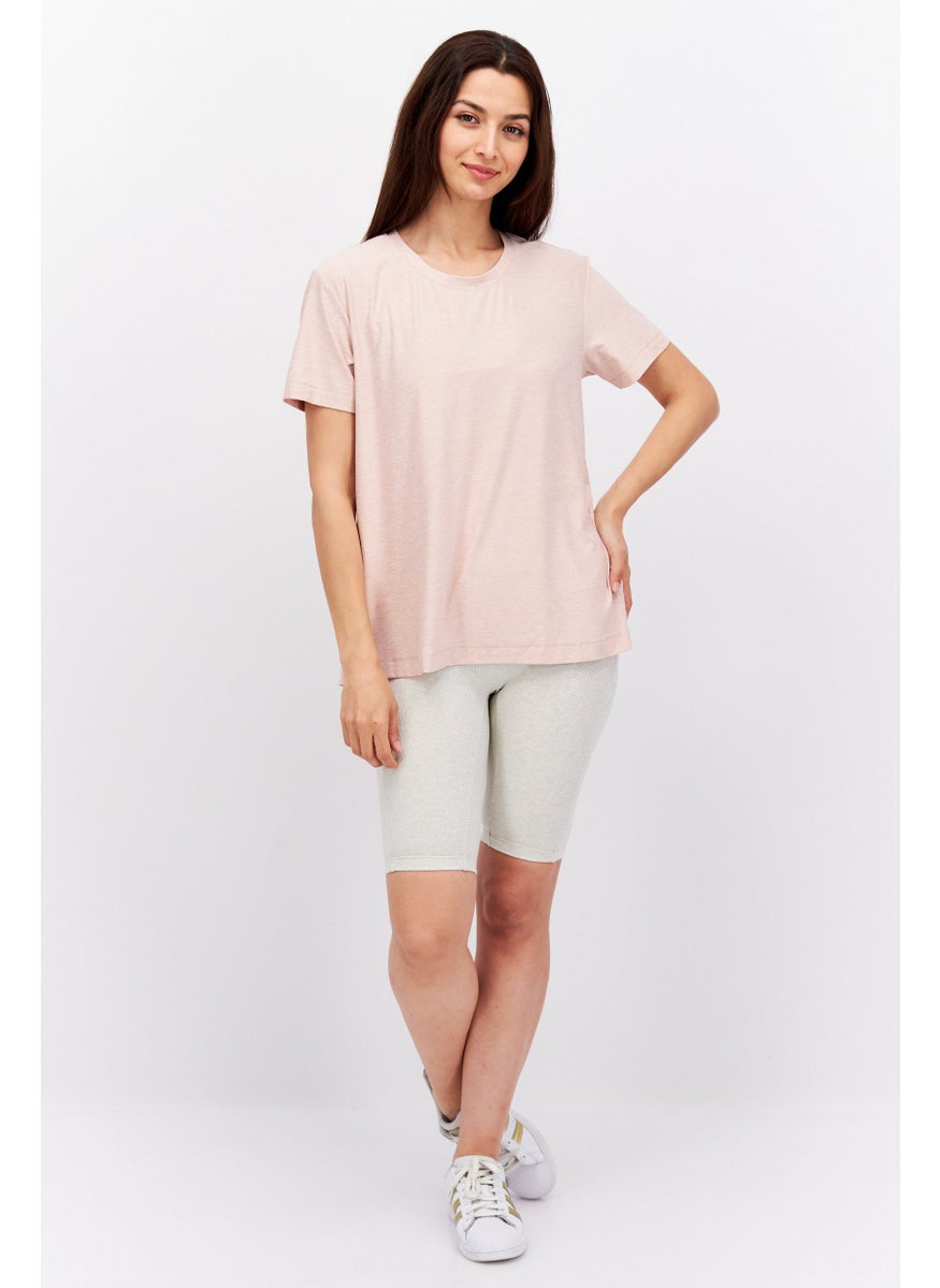 PUMA Women Sportswear Fit Shorts Sleeves Training Top, Pink  - Image 4
