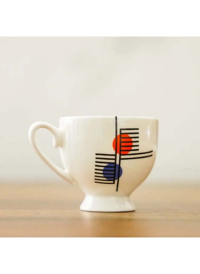 DANUBE HOME Danube Home Claire Fine Bone China Tea Cup And Saucer 220Ml Elegant And Durable Perfect For Tea Coffee Or Hot Beverages Stylish Design For Home Office Or Special Occasions