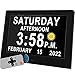 MAXCULUX MAXCULUX 5 Colors Digital Clock with Daylight Saving & Night Dimming, 19 Alarms Wall and Table Clock, Calendar Clock  - Image 2