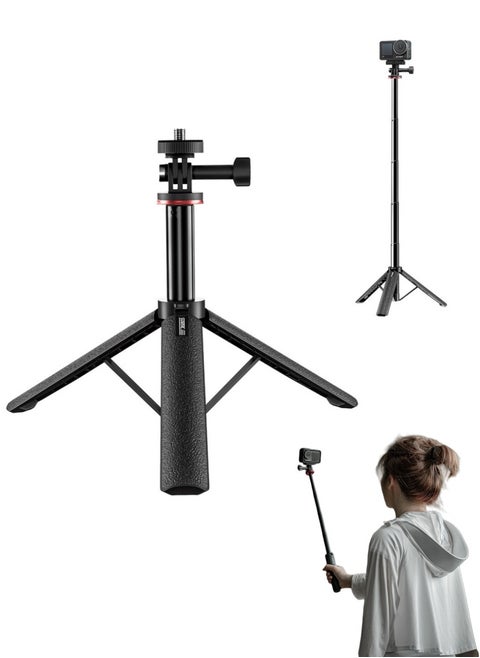 51 سم عصا سيلفي ثلاثية القوائم قابلة للتمديد DJI Osmo Pocket 3 ， حامل كاميرا قابل للتعديل مع محور دوار، تمديد محمول لكاميرا الحركة Insta360 ONE X4 / X3 / X2